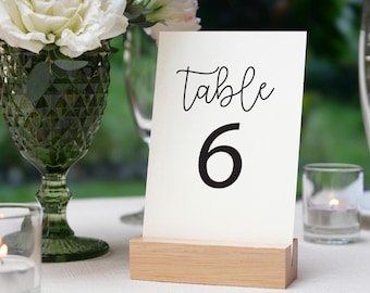 Farmhouse Wedding Table Number Sign Template | Printable Wedding Table Numbers | Custom Reception Dinner Table Decor | MP6