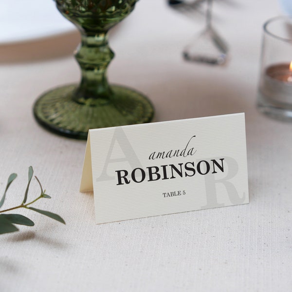 Modern Wedding Seating Card Template Printable Minimalist Place Cards Modern Wedding Seating Card Template Printable Minimalist Place Cards