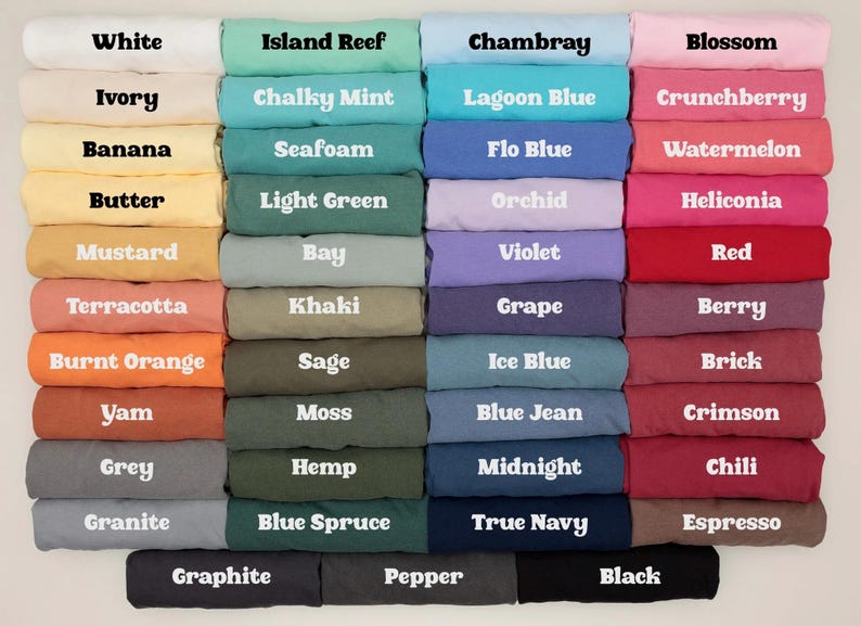 Comfort Colors Summer Beach Tee | Girly Beach Bows & Seashells T-Shirt | Colorful Summer Graphic Tee image 10