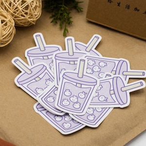 Sticker Vinyl Bubble Tea Waterproof
