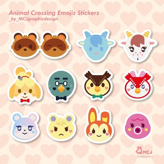 Customizable Animal Crossing Stickers Stickers for Nintendo Etsy