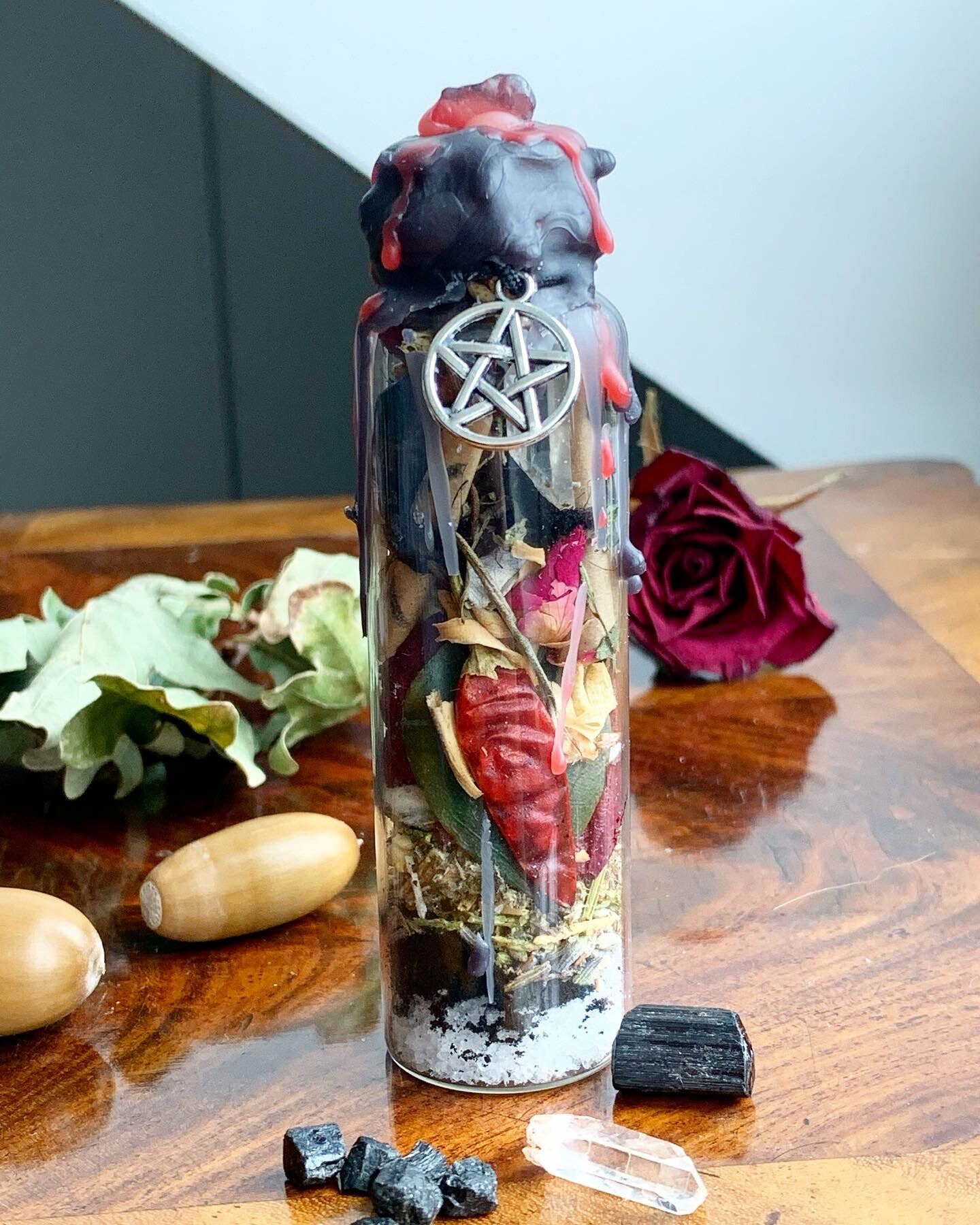 Protection Spell Bottle Witch Bottle Etsy