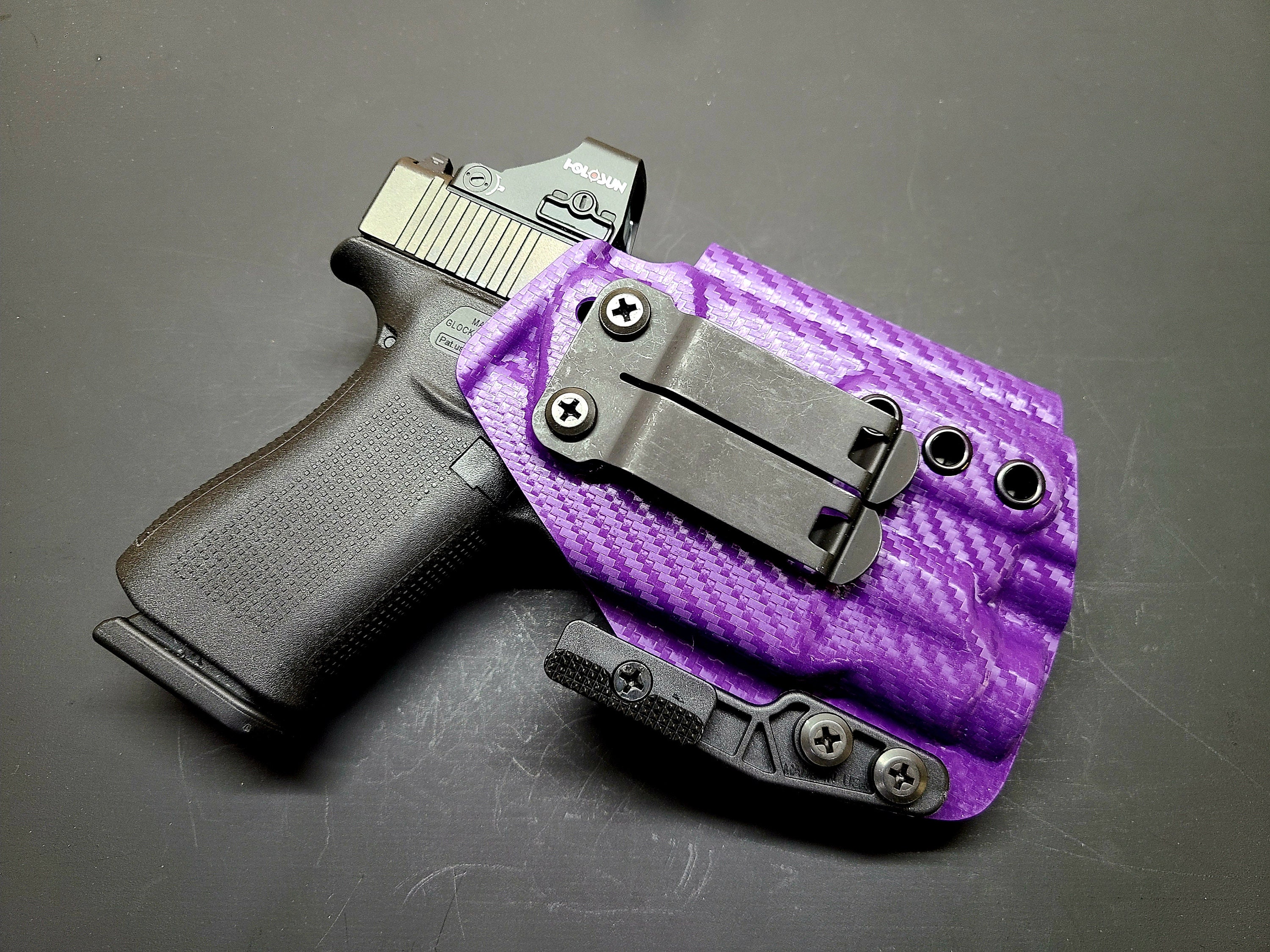 GR Kydex IWB TACO Claw Holster - Glock 43X + Streamlight TLR7 Sub - Black