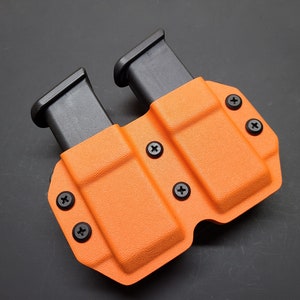 Dual OWB Single Stack Magazine Carrier for 9mm/.40cal