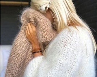 トップス andmary Fluffy loose knit beige Heart loose knit beige andmary, Convenience store payment