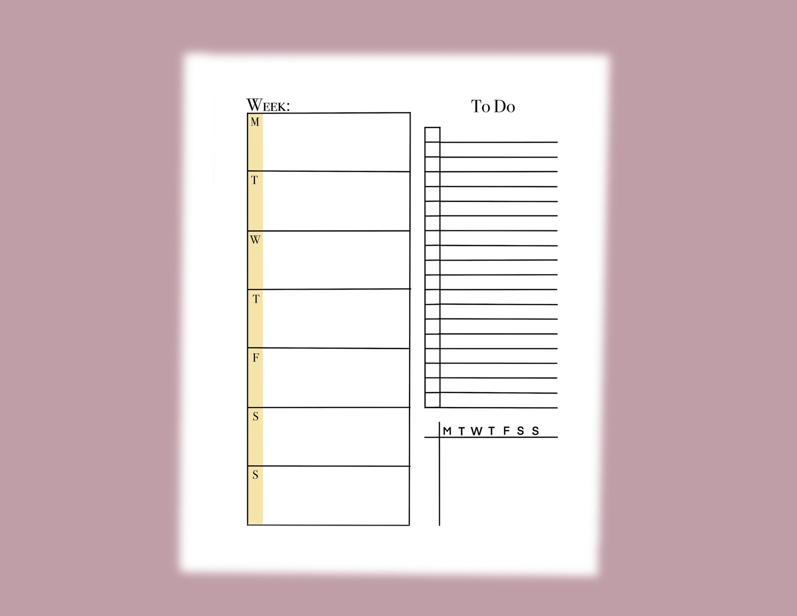 Weekly Planner Printable Template - Etsy
