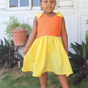 Swing Tie Dress PDF Sewing pattern | Dress pdf pattern | girls dress pdf pattern | summer dress pdf pattern