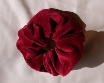 red velvet scrunchie