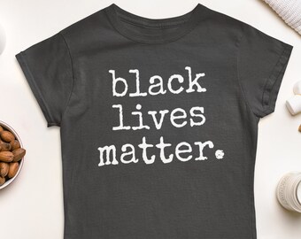 Black Lives Matter Cotton T-Shirt, Protest Activist Tee