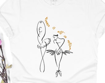 Ballett Tänzer Shirt, 'Dance is Art' Tee, Tanzlehrer Geschenk