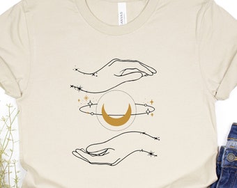 Earth Day Shirt, speichern Sie den Planeten T-Shirt, Frau Hände Sterne Design