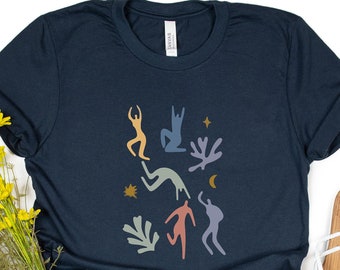 Abstrakte Tänzerin T-Shirt, Yoga Meditation Shirt, spirituelles T-Shirt