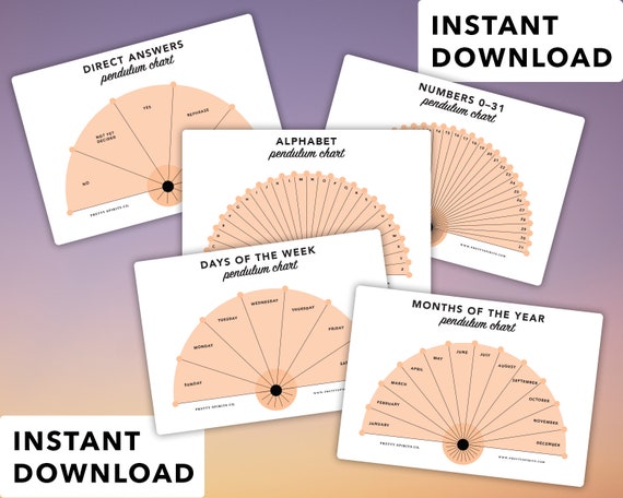 pendulum chart digital download printable pendulum board for etsy