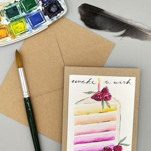 Aquarell Postkarte
