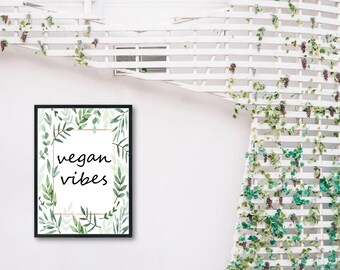 Vegan Vibes printable art