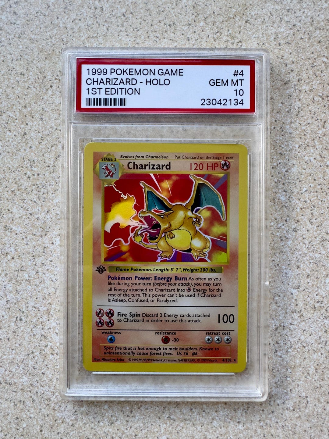プロキシ スラブ リザードン ベースセット 1st Edition シャドウレス