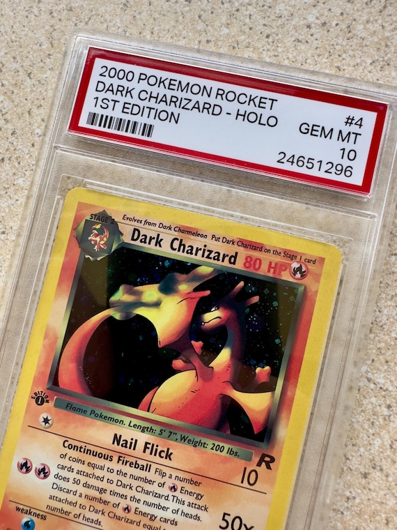 dark charizard pokemon card value #6 Prices | Japanese Rocket Gang Encased in a durable acrylic holder to highlight the vibrant artwork of this fan Pokemon TCG Graded First Edition