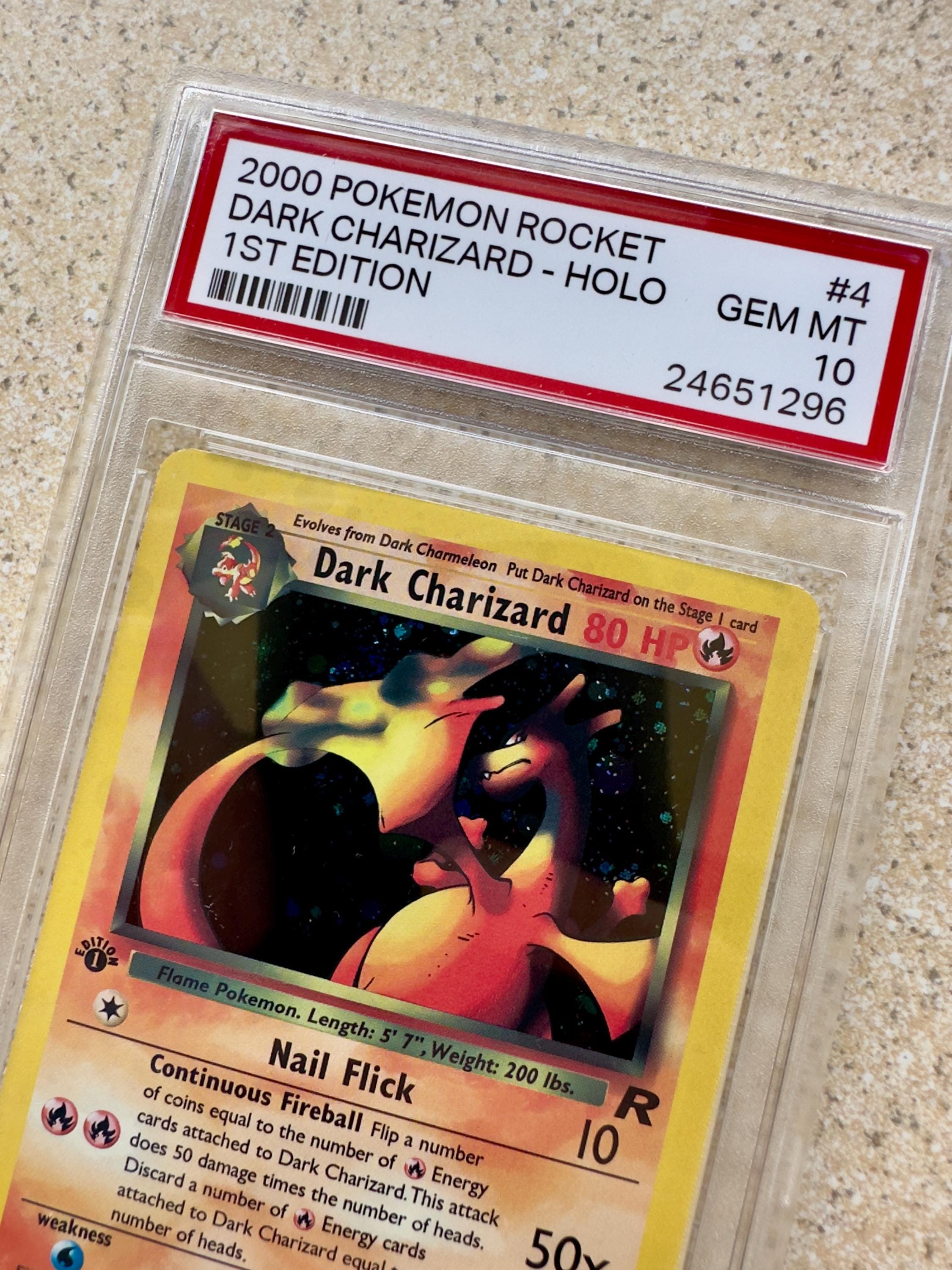 dark charizard pokemon card 1st edition (21) this item offers a spectacular aesthetic for a gallery Dark Charizard - 1st Edition