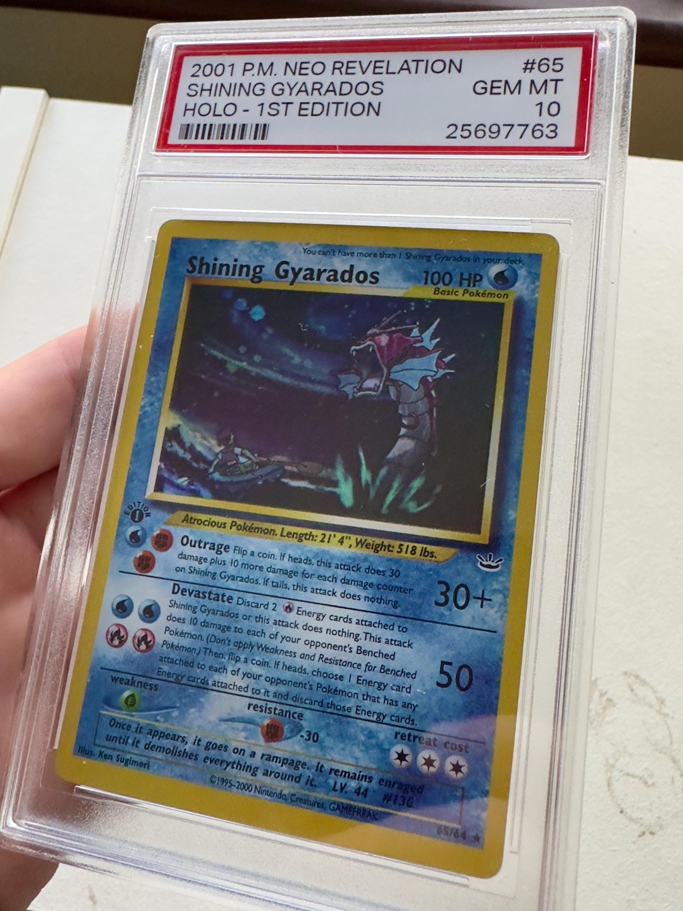 Pokémon Card Hikaru Gyarados 1st ED Shining Gyarados English