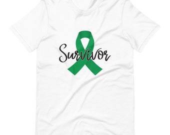 Kidney Cancer Survivor Ribbon – Short-Sleeve Unisex T-Shirt