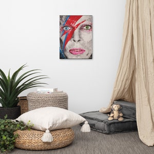Bowie Spiders from Mars art print Canvas