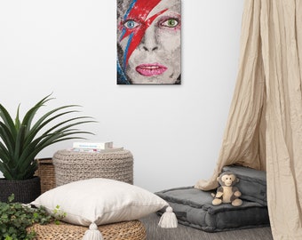Bowie Spiders from Mars art print Canvas