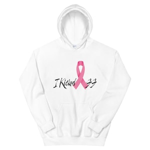Breast Cancer...I kicked ass, pink ribbon – Unisex Hoodie