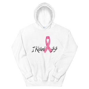 Breast Cancer...I kicked ass, pink ribbon – Unisex Hoodie