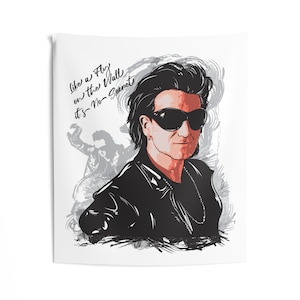 U2 Bono the fly, Indoor Wall Tapestries