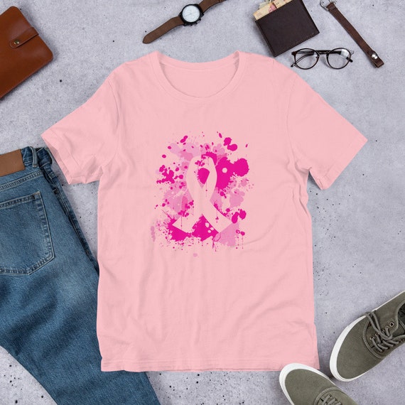 Pink Ribbon Shirt For Women | Breast Cancer Awareness T-Shirt | Inspirational Short Sleeve Top For Support & Awareness - View #7