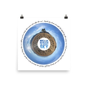 Dream beneath a desert Sky U2 – Enhanced Matte Paper Poster (in)