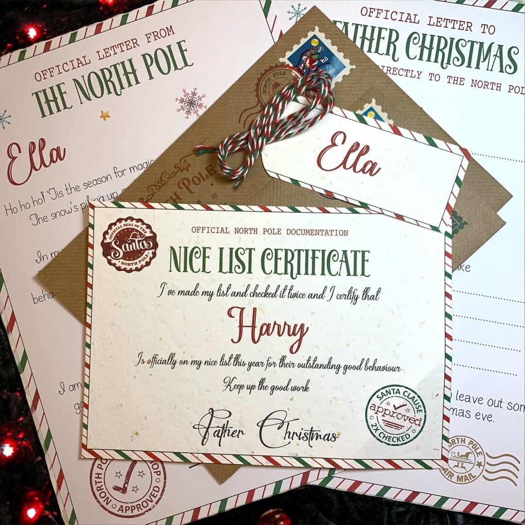 Lapland Invite Pack Personalised Letter From Santa Father Etsy UK