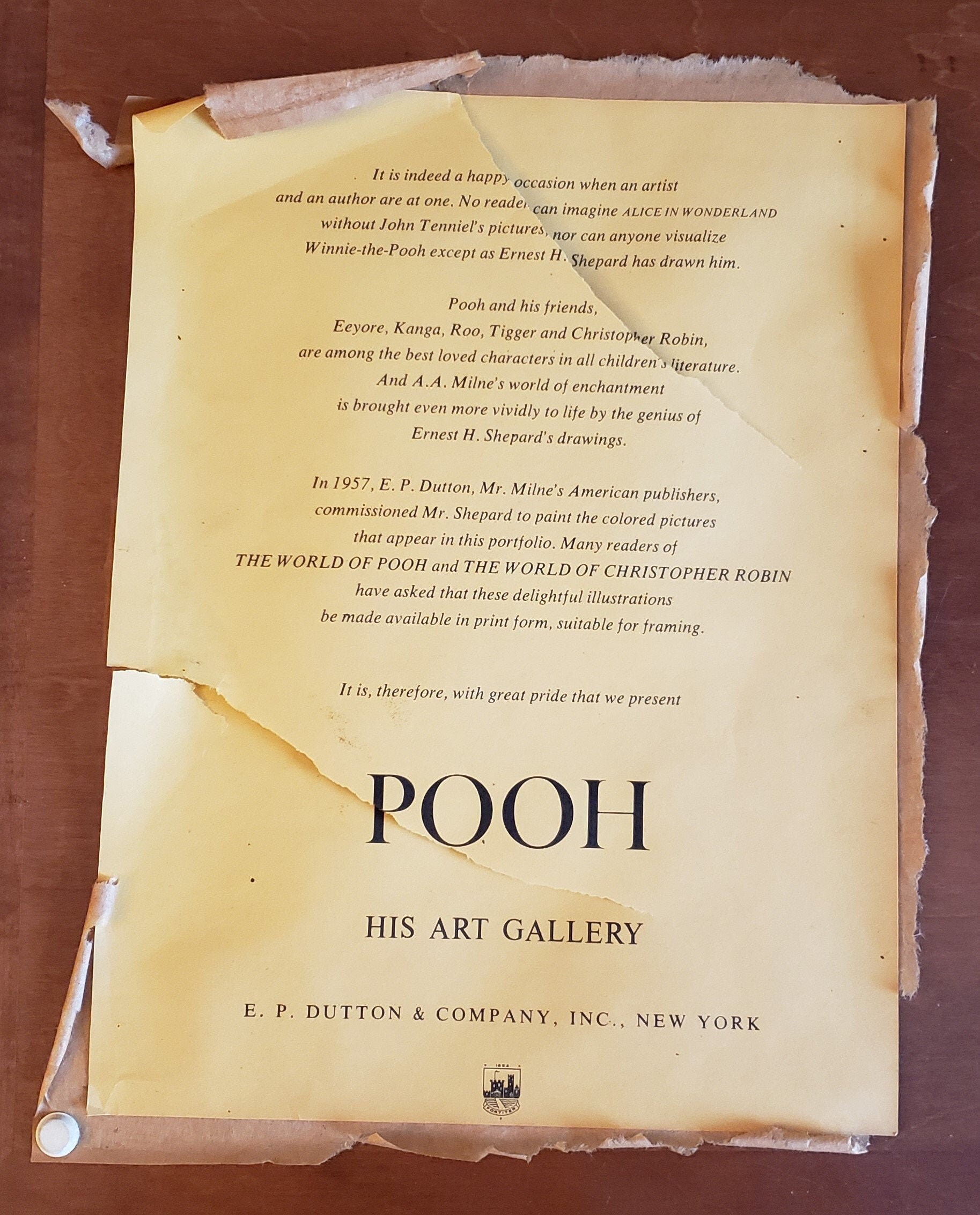 Vintage Winniethepooh Framed Art Etsy