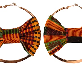 Ohrringe mit afrikanischem Print