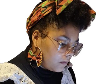 African print fabric bandannas
