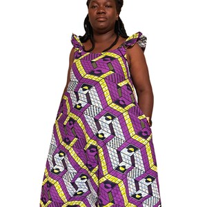African Fabric Ankara dress