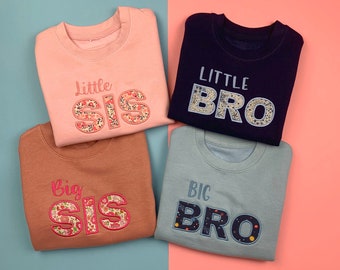 Children's Liberty of London Siblings Jumper | Matching Sister/Brother | Children's Announcement Jumper