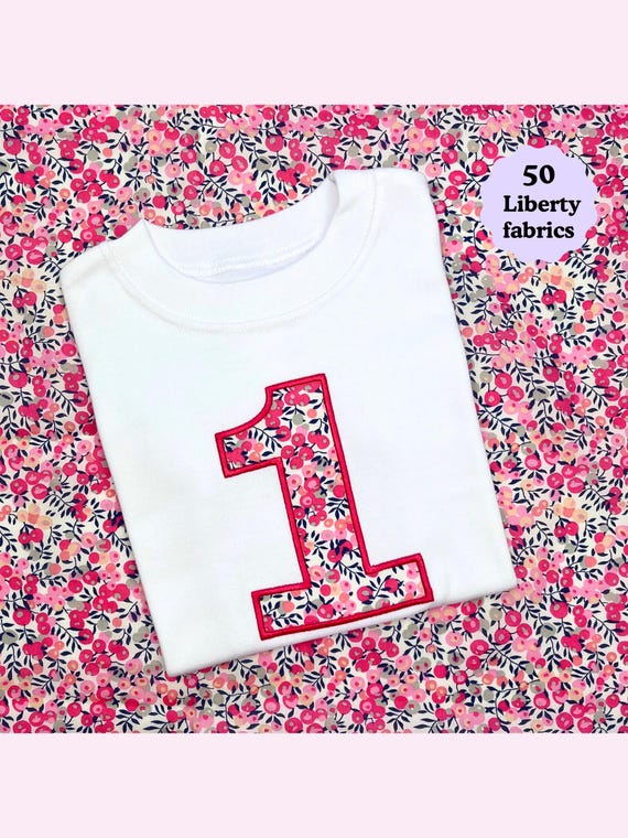 Liberty Kids Birthday T-Shirt | Liberty of London Number T-Shirt | Personalised Birthday / Number T-Shirt | Kids party outfit