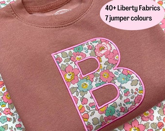 Sudadera inicial o numérica de la Libertad de Londres para niños / Saltador de cumpleaños personalizado