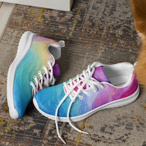 Vibrant Tie Dye Women&#39;s Athletic Shoes – Comfort Meets Style!