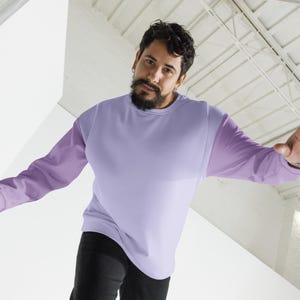 Sustainable Fashion Sweatshirt Unisex Design Printed Pattern Recycled Material Eco Conscious Clothing Comfortable Casual Wear Brushed Fleece Interior Soft Touch Fabric Hand Sewn Details Precision Cut Construction Winter Layering Piece