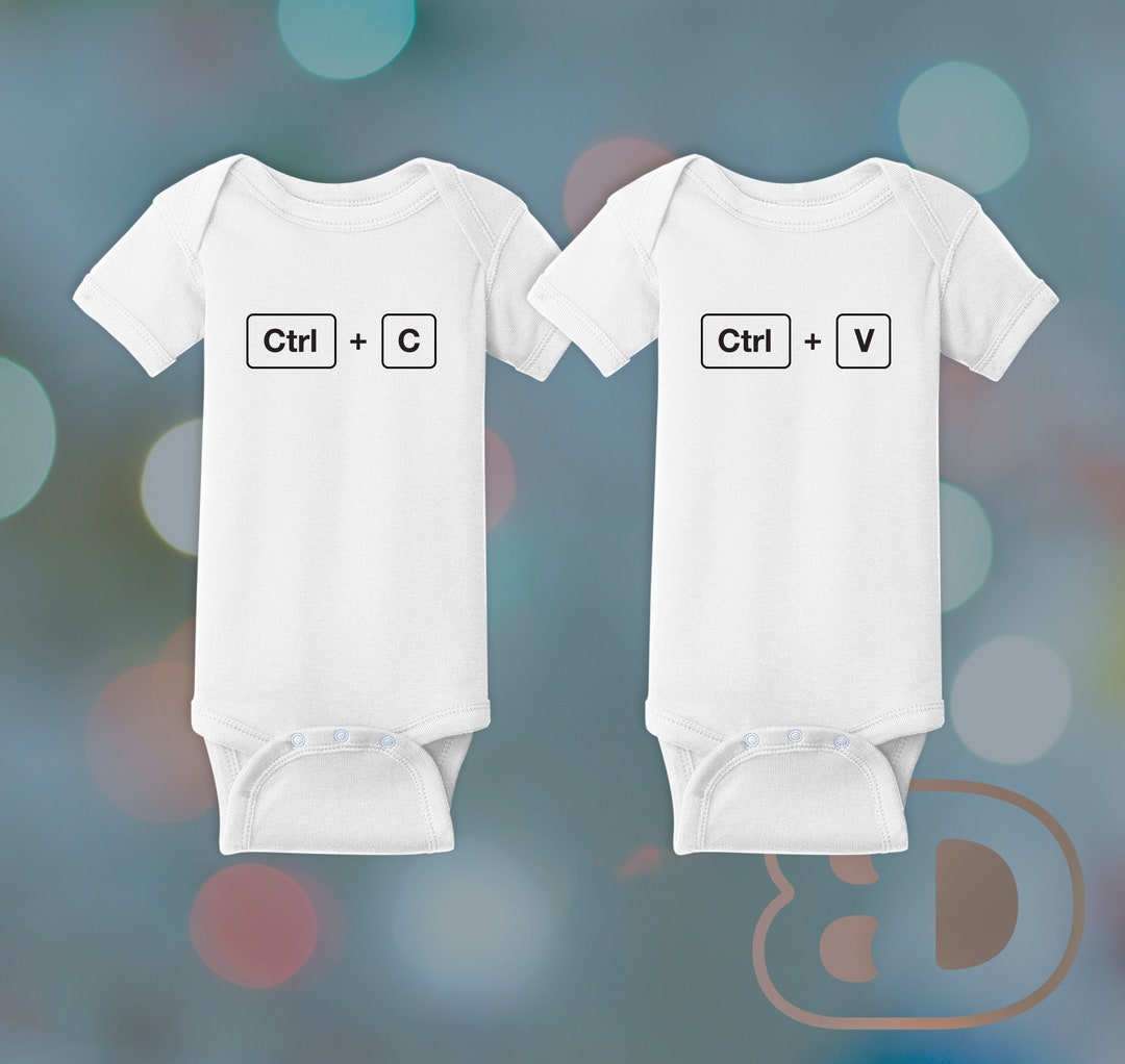 BABY GRAPHIC ONESIE Cute Baby Outfit Baby Body Suit Onesies for Twins Copy and Paste Twins Body