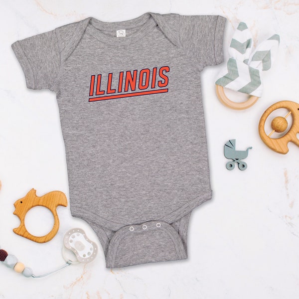 ILLINOIS -  Infant Bodysuit - Super Soft Baby Onesie!