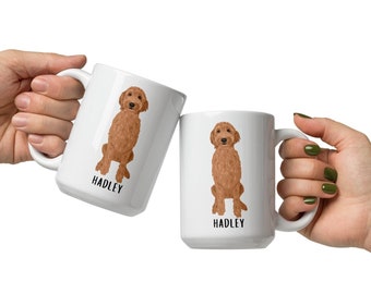 Goldendoodle Mug, 15oz, doodle coffee mug, bernedoodle Mug, doodle mom mug, labradoodle mug, doodle Valentine Gift for wife, gift for her