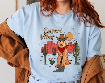 Retro Cowboy Goldendoodle T-Shirt: Doodle Liebhaber Geschenk