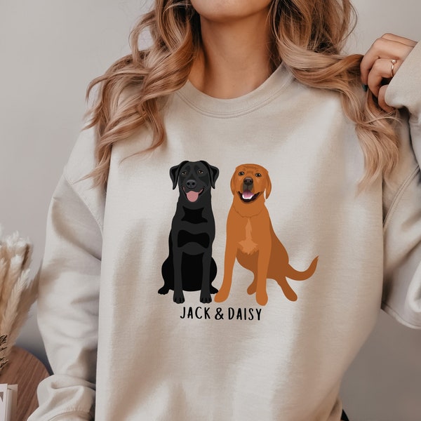 Labrador Retriever Sweatshirt, Retriever Gifts, Yellow Lab Shirt, Chocolate Lab, Black Lab, Silver Lab, Lab Mom Gift, Lab Dad Gift, Red Fox