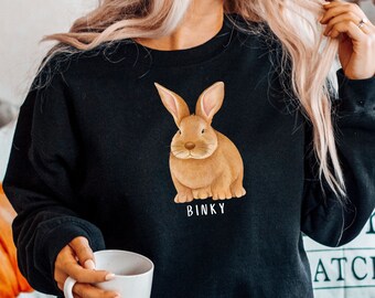 Personalized Bunny Mom Sweatshirt: Rabbit Lover Gift