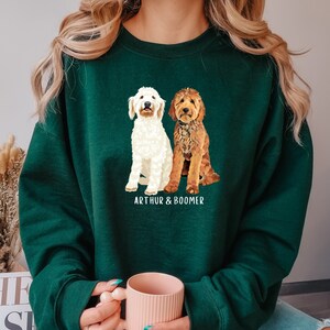 Personalized doodle mom shirt, doodle Sweatshirt, doodle gift, niece birthday gift, Bernedoodle Sweater, Labradoodle, mothers day gift