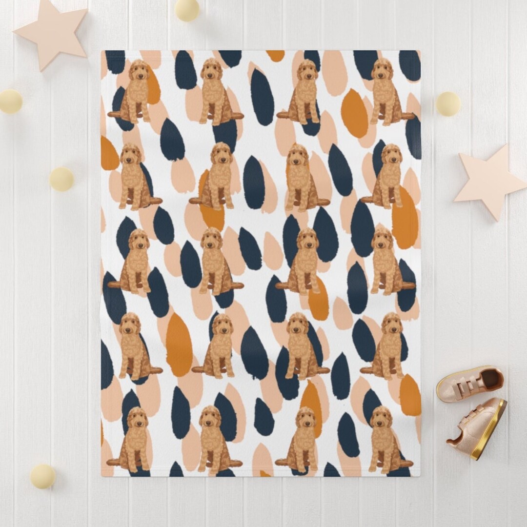 Fleece Dog Blanket Doodle Baby Blanket Dog Bed Blanket Etsy