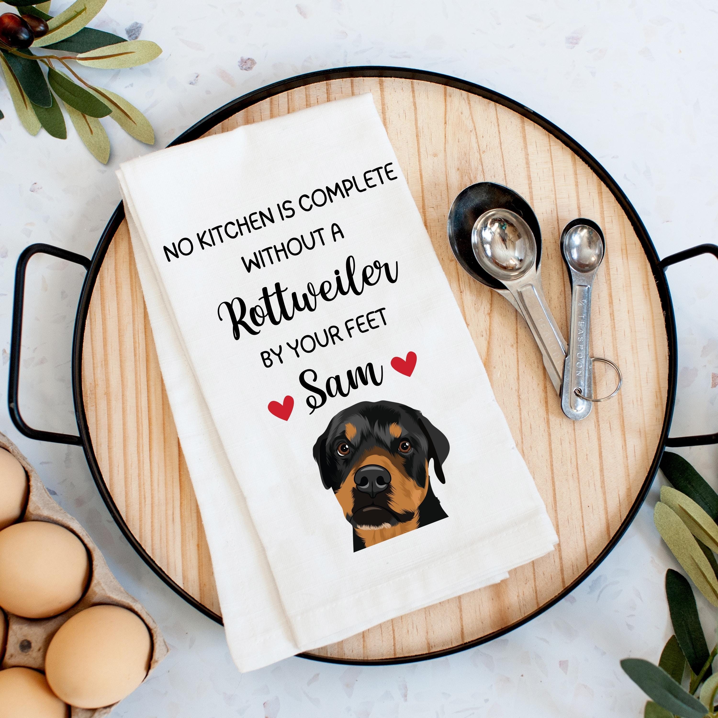 Rottweiler Geschirrtücher Aus Waffelmikrofaser – 40,6x61 Cm, Saugstark, Schnell Trocknend